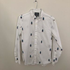 Bonobos Slim Fit Button Down Shirt with Robots 🤖